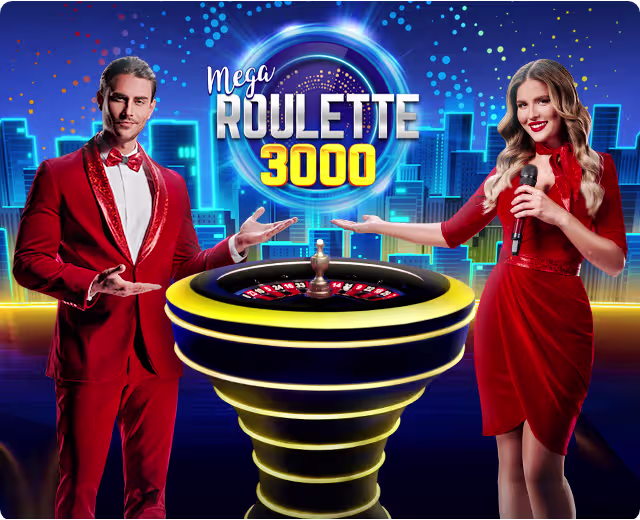 Mega Roulette 3000 by Liveleverantör